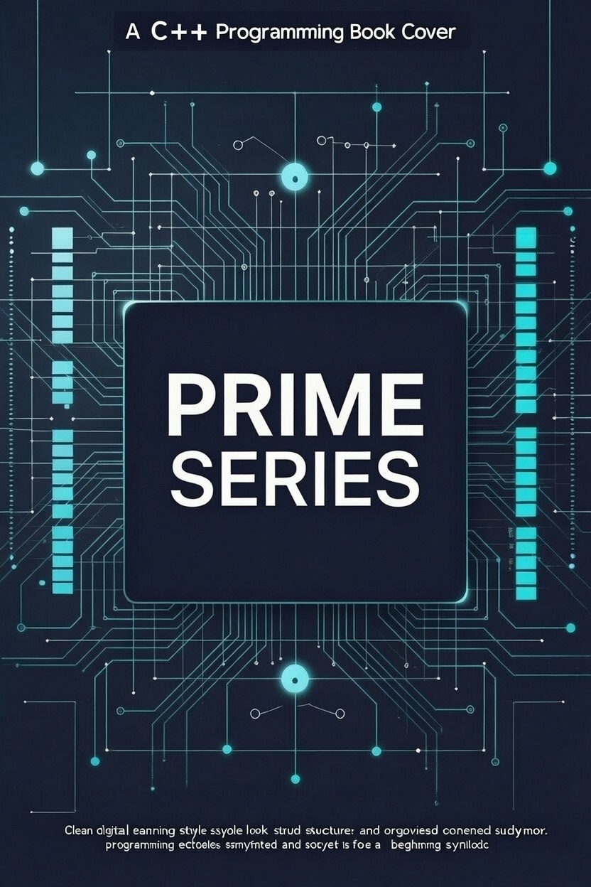 Book cover of 'C++ Programming' by Prime Series with circuit design background