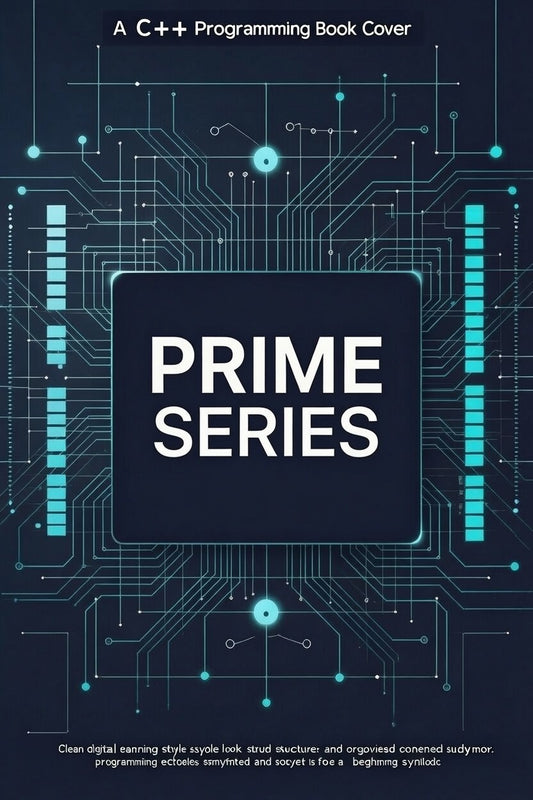 Book cover of 'C++ Programming' by Prime Series with circuit design background
