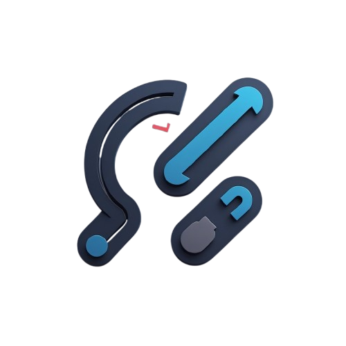Blue and gray icon set on a white background