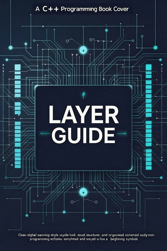 Book cover with 'Layer Guide' text on a circuit board design