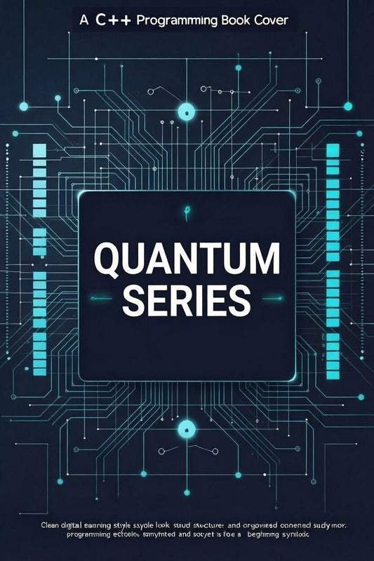 Book cover of 'Quantum Series' in C++ Programming with digital circuit design.
